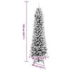 vidaXL Artificial Christmas Tree with 150 LEDs with Stand White 150 cm