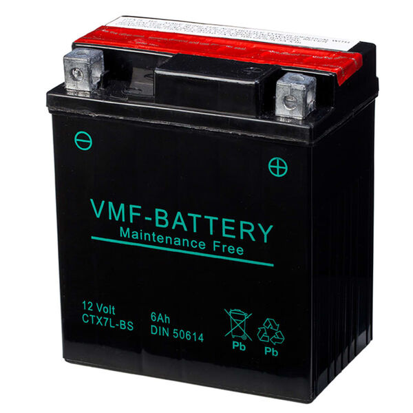 VMF Powersport Liquifix Battery 12V 6Ah MF YTX7L-BS