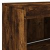 vidaXL Sideboard with LED Lights Smoked Oak 163x37x67 cm