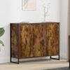 vidaXL Side Cabinet Smoke Oak 96.5 x 30 x 75 cm Engineered Wood