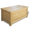 vidaXL Storage Box 90x45x45 cm Solid Oak Wood
