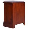 vidaXL Corner TV Cabinet Classical Brown Solid Mahogany Wood