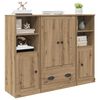 vidaXL Highboard with Drawer 3 pcs Artisan Oak Engineered Wood