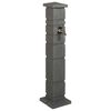 vidaXL Garden Tanker Anthracite 26 x 26 x 101 cm PE