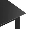 vidaXL Garden Table Black 150x90x74 cm Aluminium and Glass
