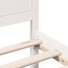 vidaXL Bed Frame White 120 x 200 cm Solid Pine wood
