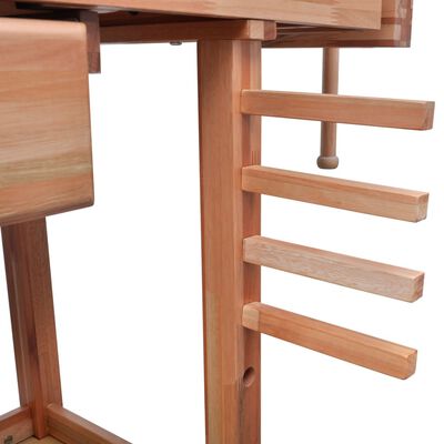 vidaXL Carpentry Work Bench with Drawer 2 Vises Hardwood