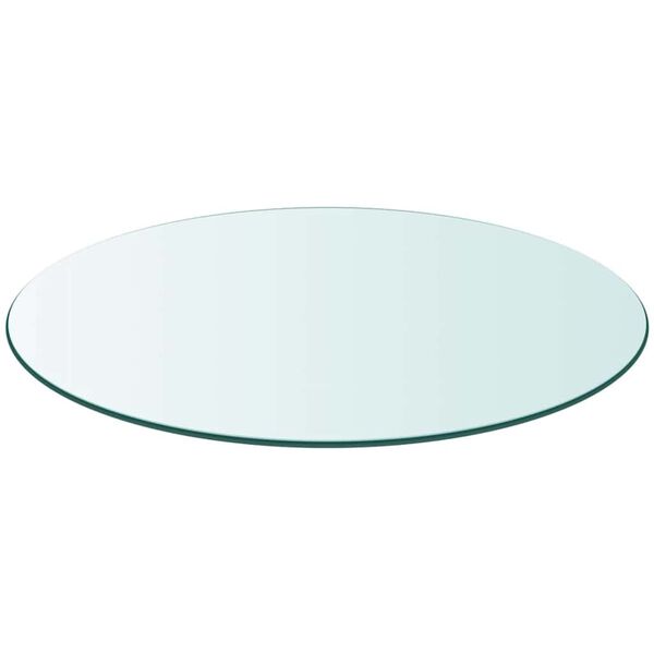 vidaXL Table Top Tempered Glass Round 500 mm