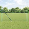 vidaXL Fence Post Green 10 x 1 m (40 x 40 mm mesh) Steel and PVC