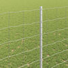 vidaXL Fence with Post Silver 1.4 x 10 m Steel