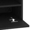 vidaXL TV Cabinet 2 pcs Black 40 x 30 x 60.5 cm Engineered wood