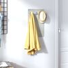 vidaXL Wall Mounted Coat Rack 40x25 cm Tempered Glass Stone Wall