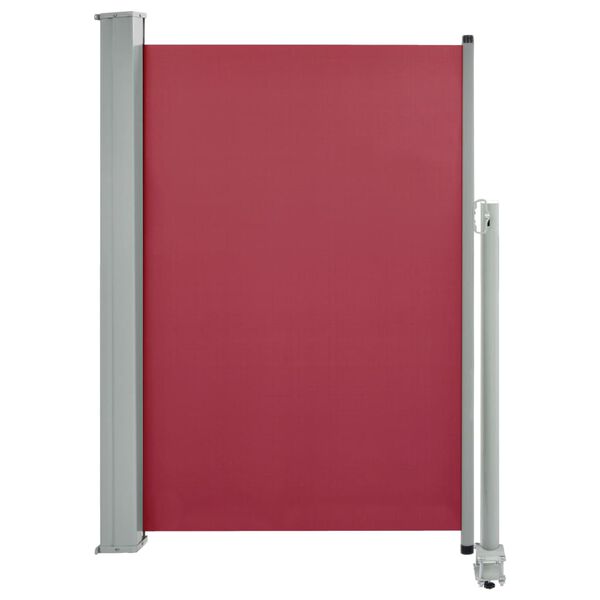 vidaXL Patio Retractable Side Awning 120x300 cm Red
