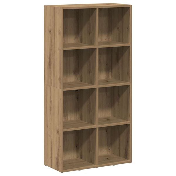 vidaXL Book Cabinet Artisan Oak 66x30x130 cm Engineered Wood