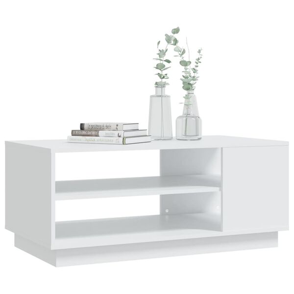 vidaXL Coffee Table White 102x55x43 cm Engineered Wood