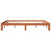vidaXL Bed Frame without Mattress Wax Brown 180x200 cm Super King Solid Wood Pine