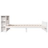 vidaXL Bookcase Bed without Mattress White 90x190cm Single Solid Wood Pine