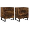 vidaXL Bedside Cabinets 2 pcs Smoked Oak 40x35x47,5 cm Engineered Wood