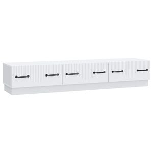 vidaXL TV Cabinet with Drawer White 147 x 34.5 x 27 cm Engineered Wood