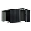 vidaXL Garden Shed with Sliding Doors Anthracite 329.5x259x178 cm Steel