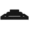 vidaXL Planter Black 80x80x27 cm Solid Wood Pine