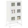 vidaXL Highboard White 68x39x123 cm Steel