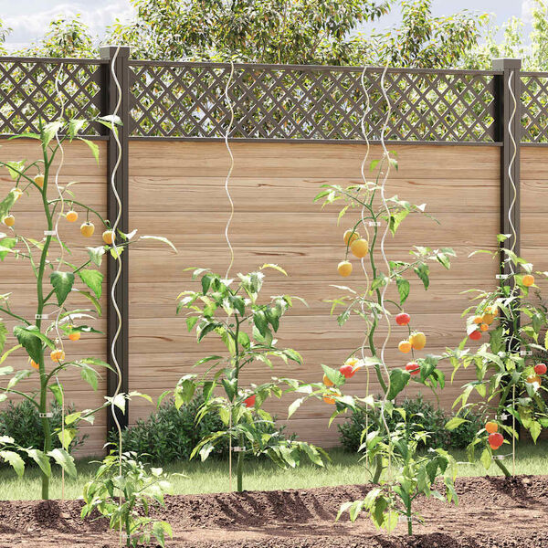 vidaXL 5 pcs Spiral Plant Supports 170 cm Galvanised Steel