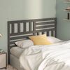 vidaXL Bed Headboard Grey 146x4x100 cm Solid Wood Pine
