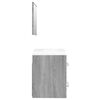 vidaXL Sink Cabinet with Built-in Basin Grey Sonoma Engineered Wood