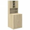 vidaXL Washing Machine Cabinets 2 pcs Sonoma Oak Engineered wood