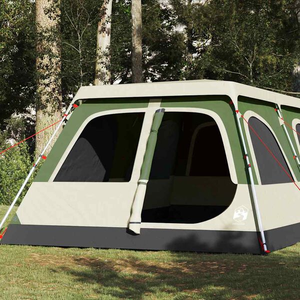 vidaXL Family Tent Dome 8-Person Green Quick Release