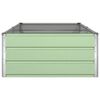 vidaXL Planter Pastel Green 195 x 100 x 45 cm Galvanised Steel
