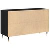 vidaXL Sideboard Black oak 100 x 36 x 60 cm Engineered wood
