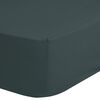 Good Morning Jersey Fitted Sheet 90/100x220 cm Dark Green