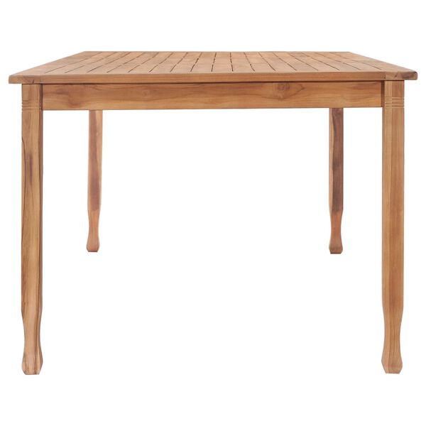 vidaXL Garden Dining Table 200x100x75 cm Solid Teak Wood