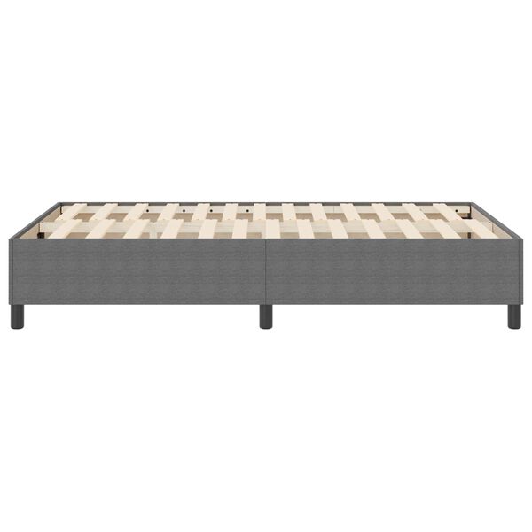 vidaXL Platform Bed Frame Light Grey 120 x 190 cm Fabric