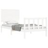 vidaXL Bed Frame without Mattress White 100x200 cm Solid Wood Pine