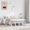 vidaXL Bed Frame without Mattress White 120x200 cm Solid Wood Pine