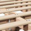 vidaXL Bed Frame Brown 120 x 200 cm Solid Pine Wood
