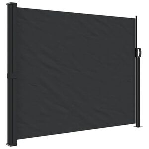 vidaXL Retractable Side Awning Black 160x300 cm