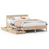 vidaXL Bed Frame without Mattress 140x200 cm Solid Wood Pine