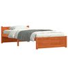 vidaXL Bed Frame Wax Brown 195.5 x 80.5 x 51 cm Solid Pine Wood