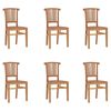 vidaXL 7 Piece Garden Dining Set Solid Wood Teak