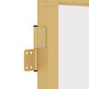 vidaXL Interior Door Slim Golden 83x201.5 cm Tempered Glass and Aluminium