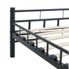 vidaXL Bed Frame without Mattress Black Steel 140x200 cm