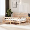 vidaXL Bed Frame without Mattress Solid Wood Pine Super King