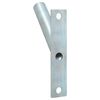 vidaXL Flag Pole Holder Silver 15 x 3 cm Steel