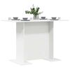 vidaXL Dining Table White 110x60x75 cm Engineered Wood