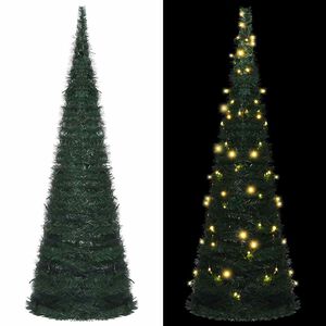 vidaXL Pop-up Christmas Tree | Green | PVC | Tall | Collapsible