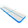 vidaXL Inflatable Gymnastics Mat with Pump 600x100x20 cm PVC Blue